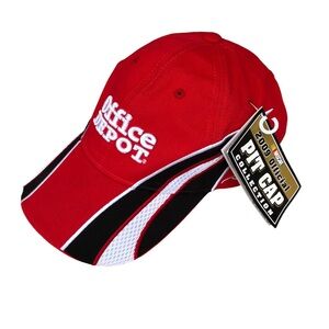 NASCAR Chase Authentic Tony Stewart 14 Red White Adjustable Office Depot Pit Cap